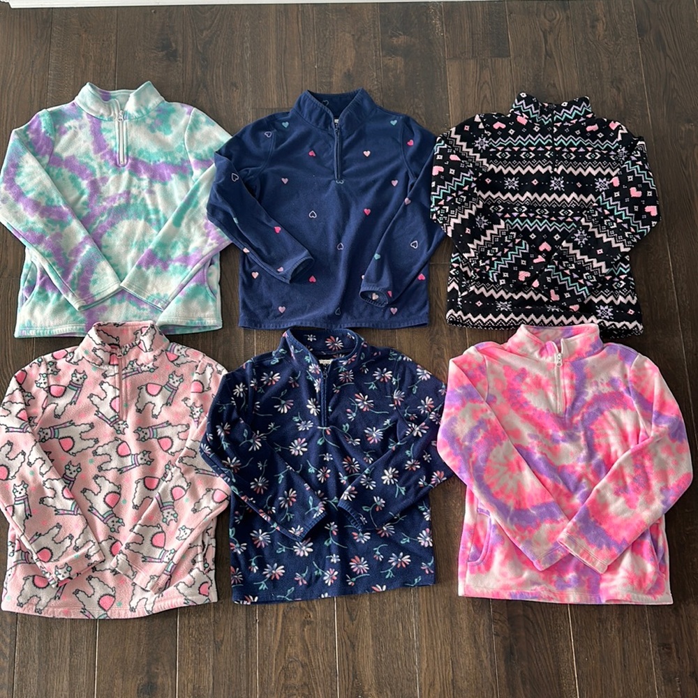 GIRLS FLEECE BUNDLE EUC (Size 10/12)